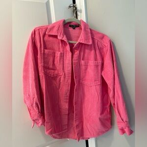 Velvet Heart Pink Corduroy Shirt Jacket